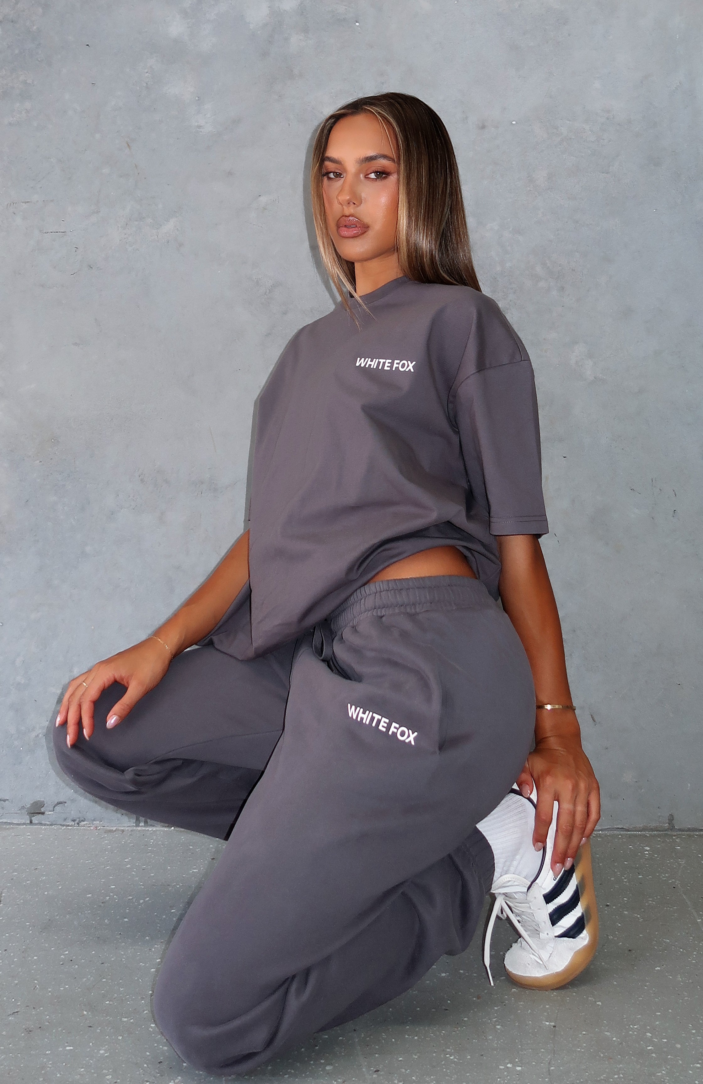 Core Classic Oversized Cotton Tee - Volcanic Logo Print
