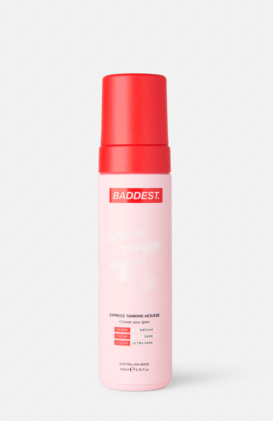 BADDEST Express Tanning Mousse - Fast 2-Hour Bronze, Streak-Free