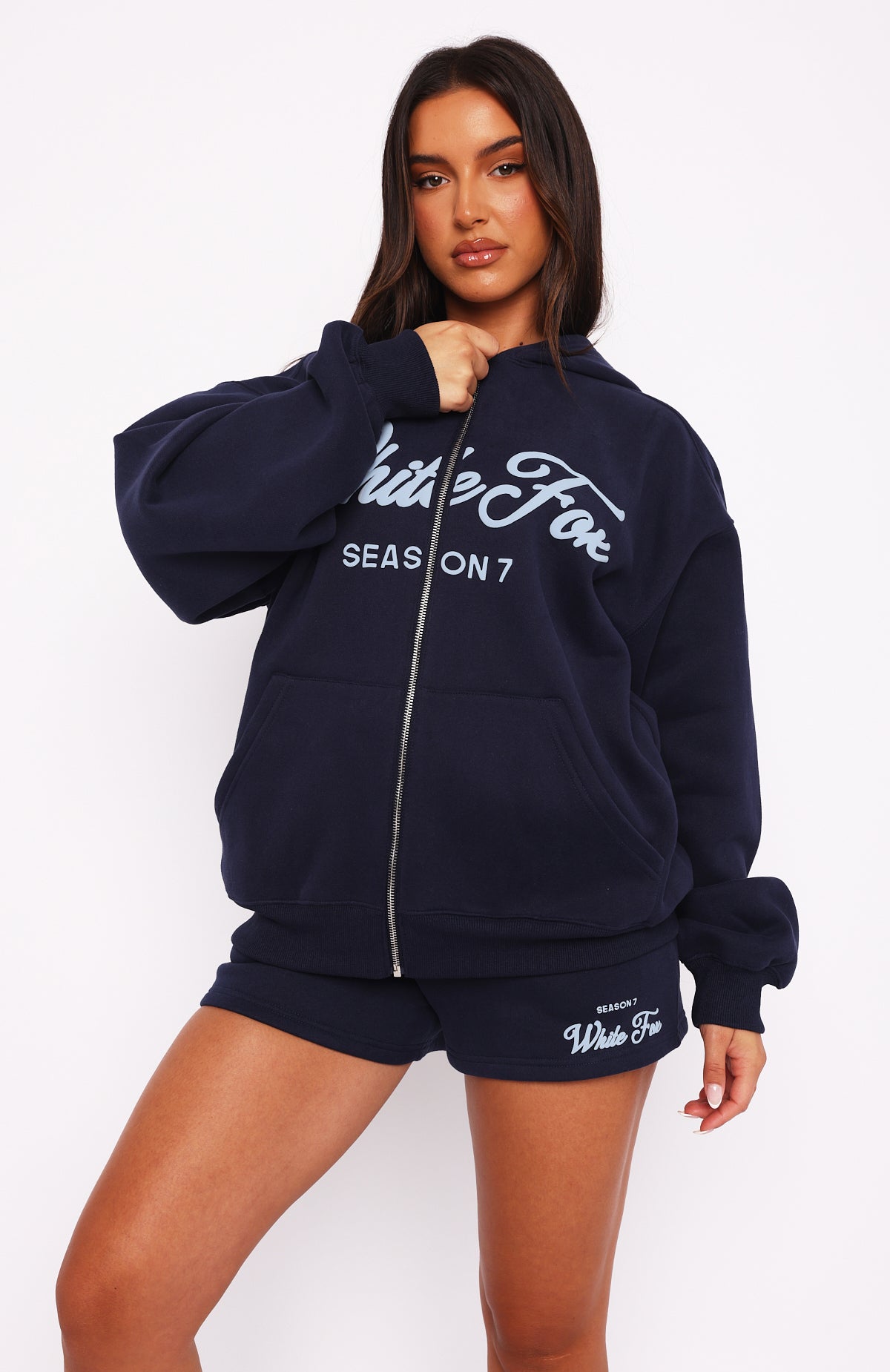 Season 7 Deep Sea Zip-Up Fleece Hoodie - Oversized & Cozy