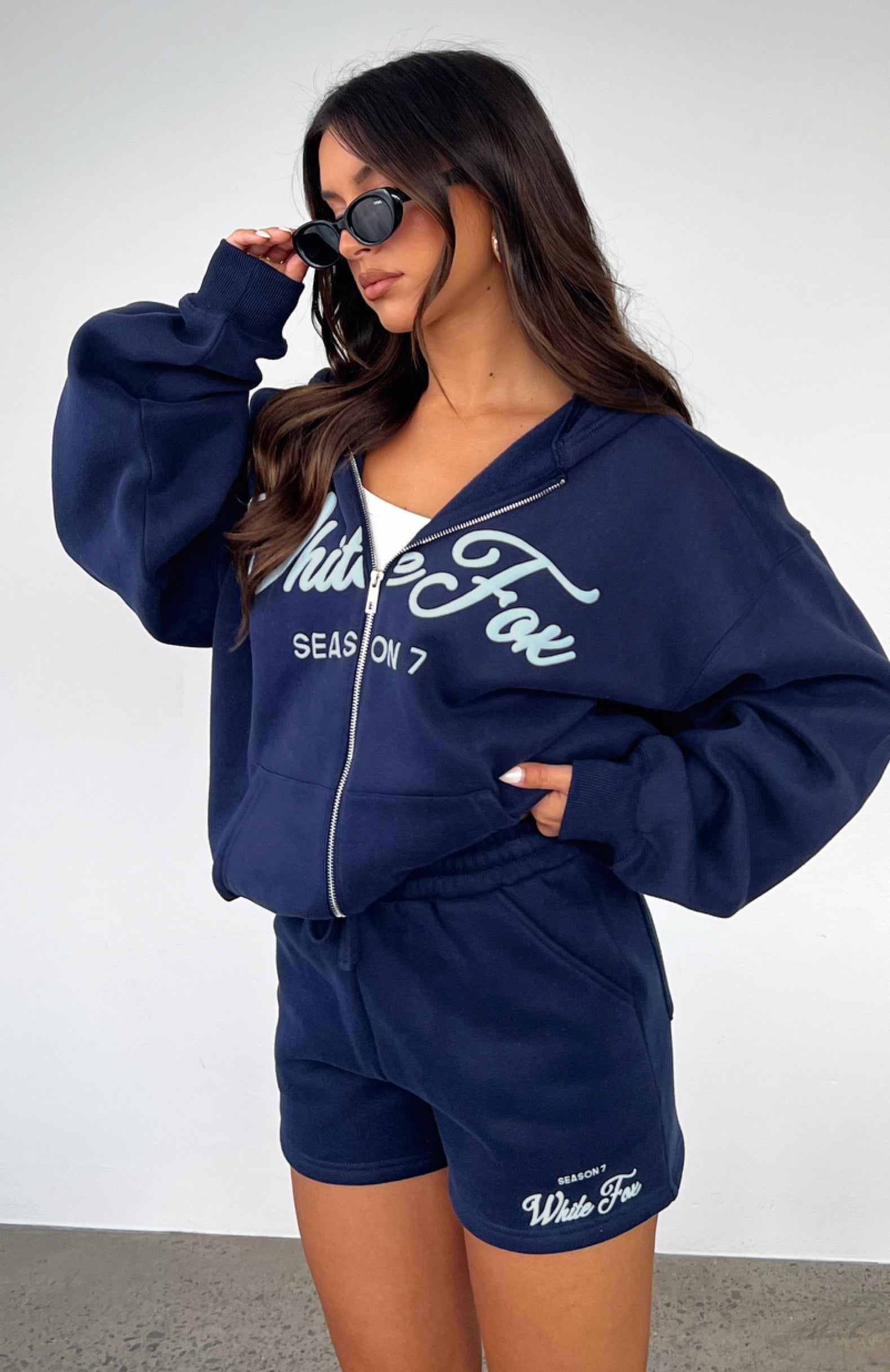 Season 7 Deep Sea Zip-Up Fleece Hoodie - Oversized & Cozy