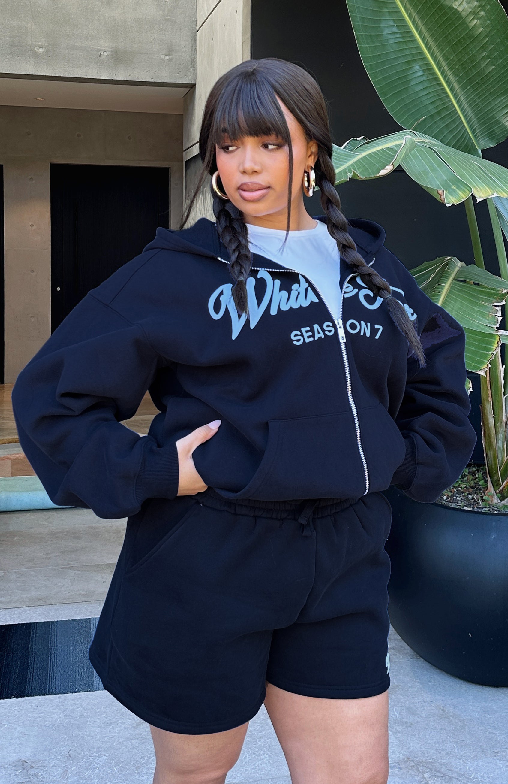 Season 7 Deep Sea Zip-Up Fleece Hoodie - Oversized & Cozy