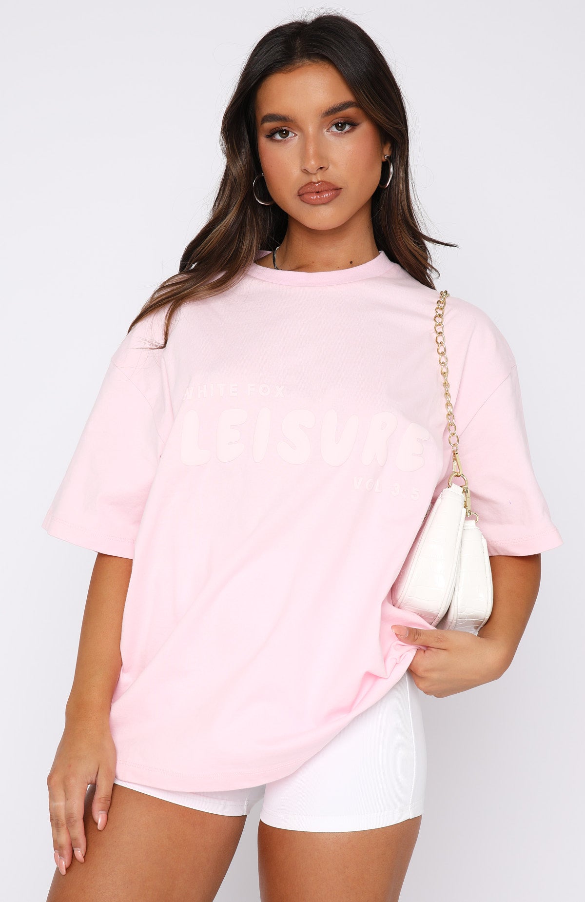 Oversized Cotton Tee Posy - Leisure Series Relaxed Fit