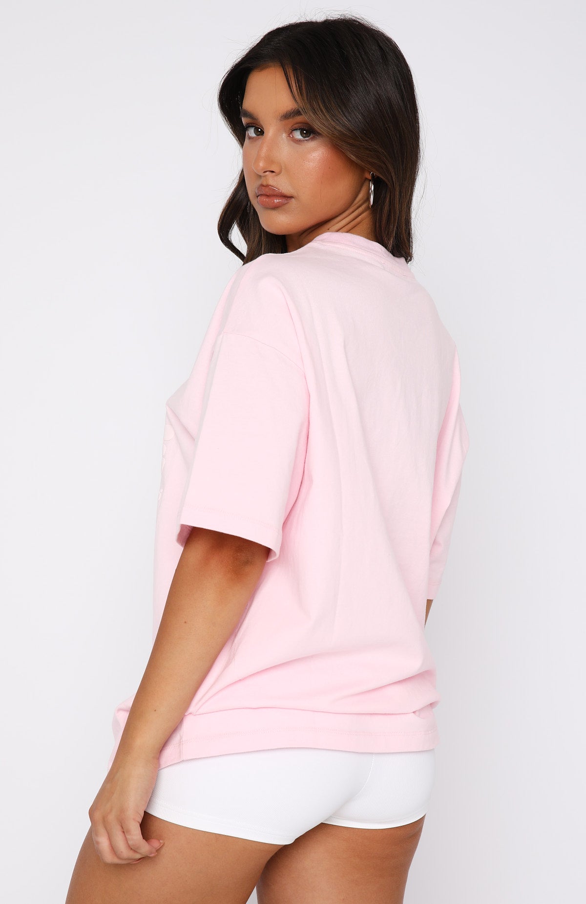 Oversized Cotton Tee Posy - Leisure Series Relaxed Fit