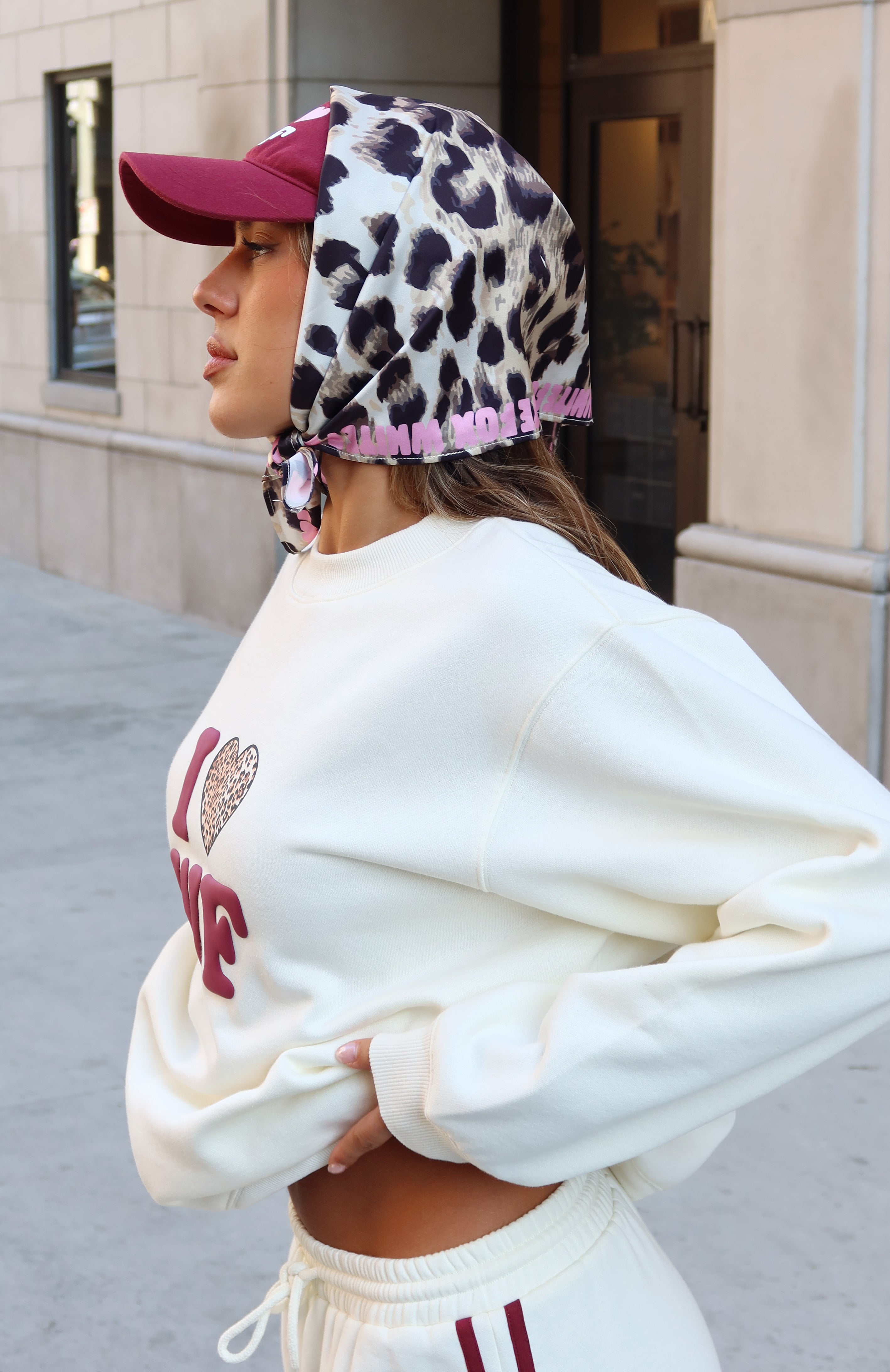 11th Street Leopard Print Head Scarf - Lightweight & Stylish