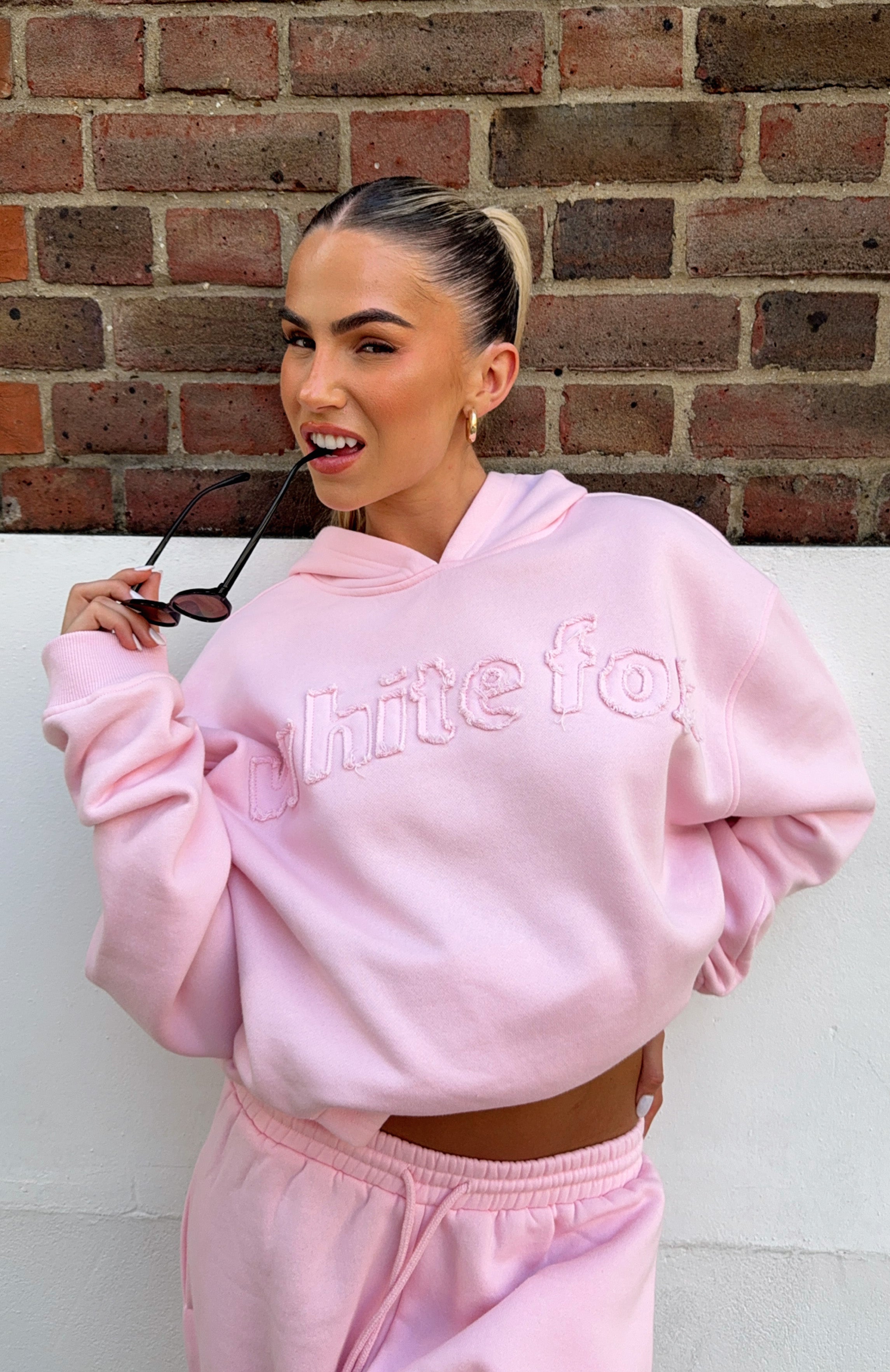 From The Archives Lexi Oversized Fleece Hoodie - Pink