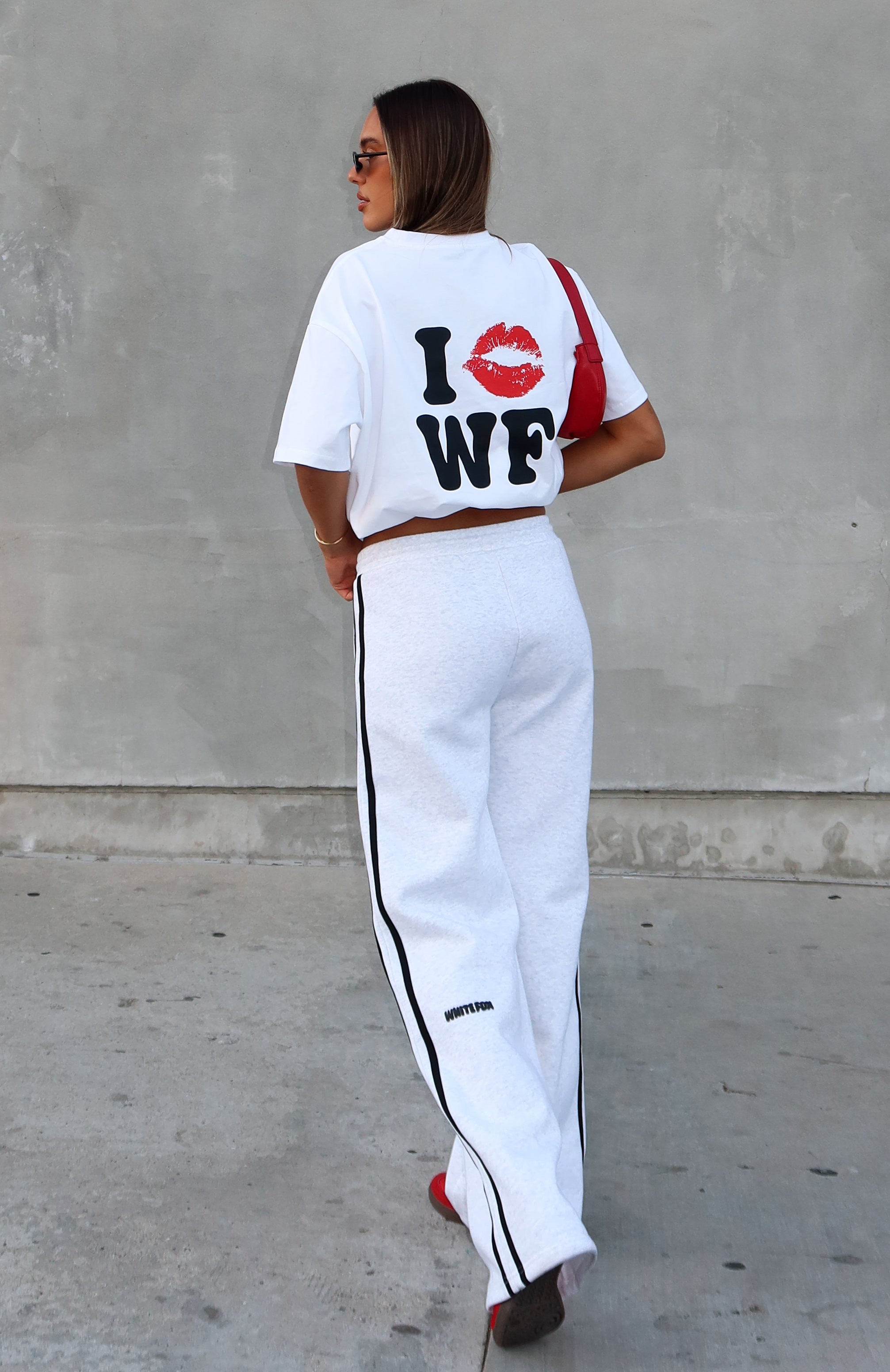 11th Street Wide Leg Sweatpants - High Rise Flare Lounge Pants