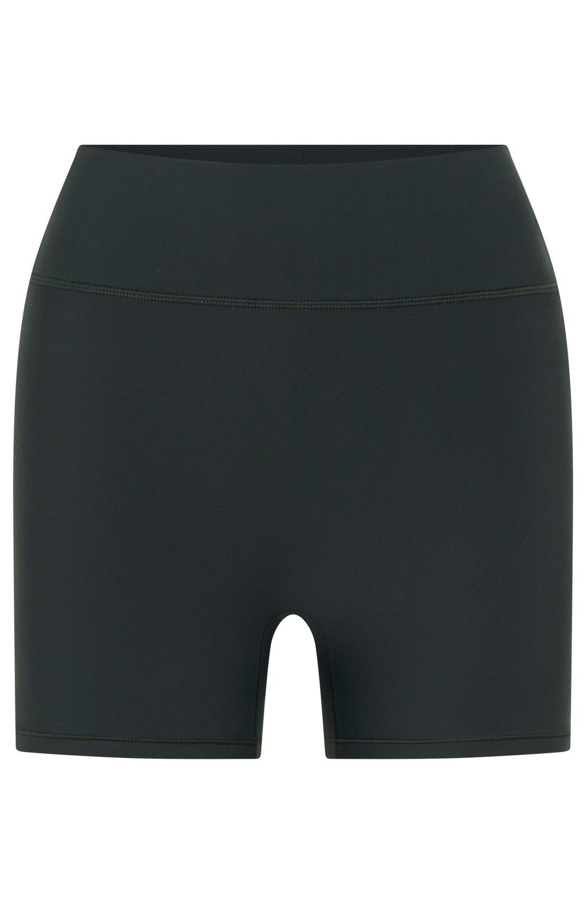 White Fox Active Keep Up High Waisted 4" Bike Shorts - Forest