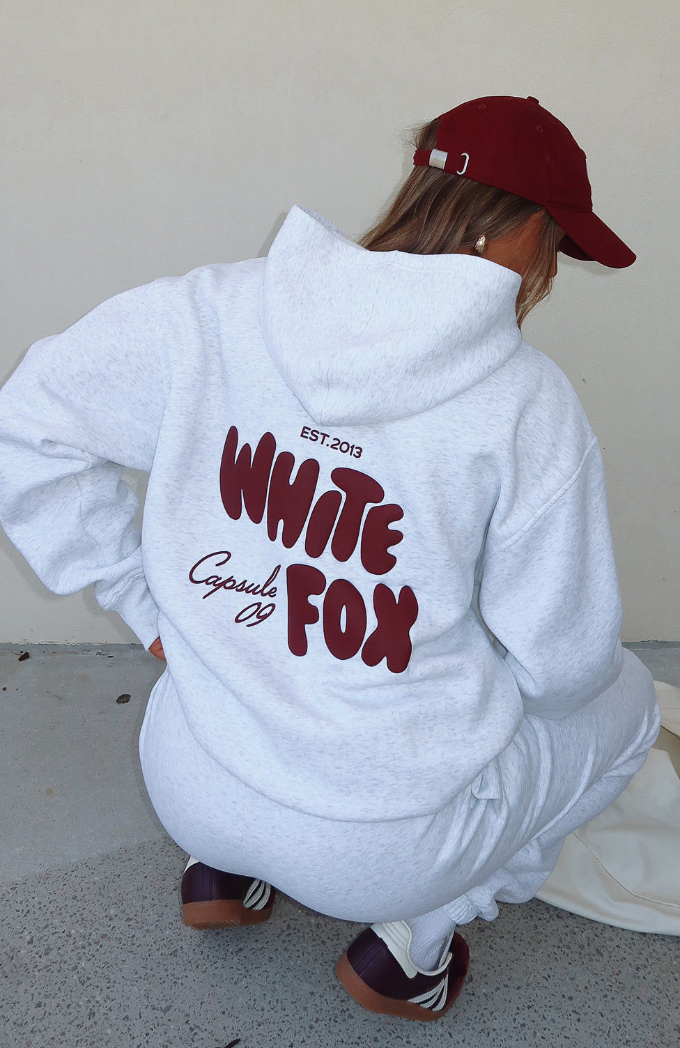 Capsule 9 Oversized Hoodie - Grey Marle Fleece Lounge Wear
