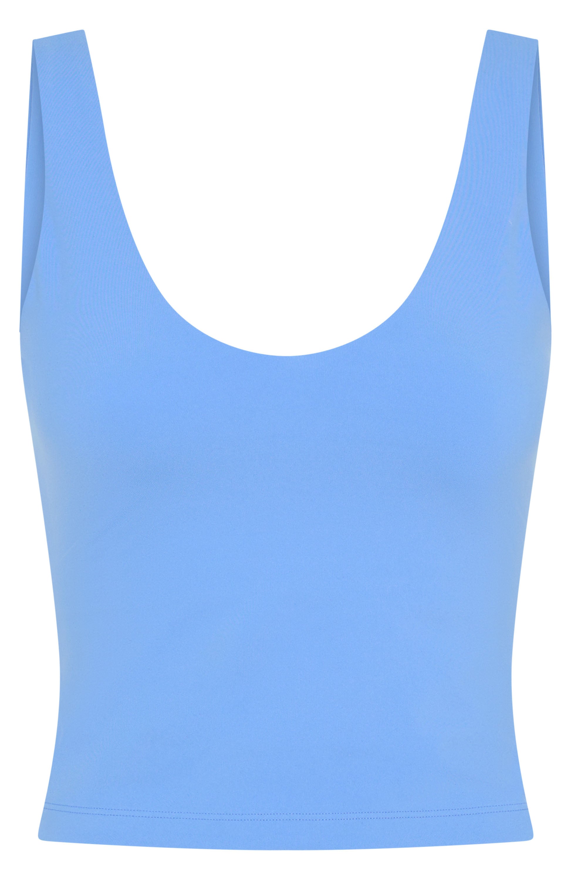 White Fox Active Balance Sports Bra - Blueberry V-Neck Crop Top