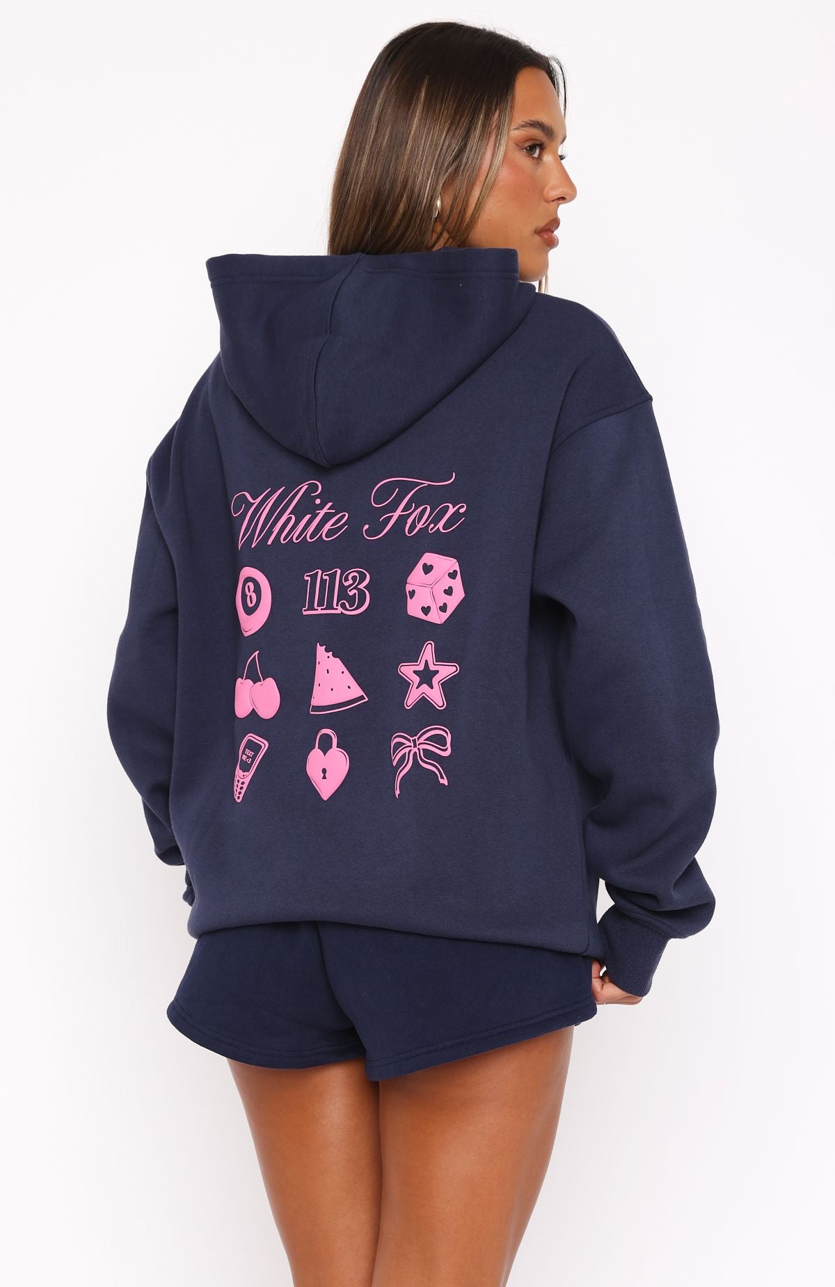 Lucky Charms Navy Oversized Hoodie - Fleece Loungewear