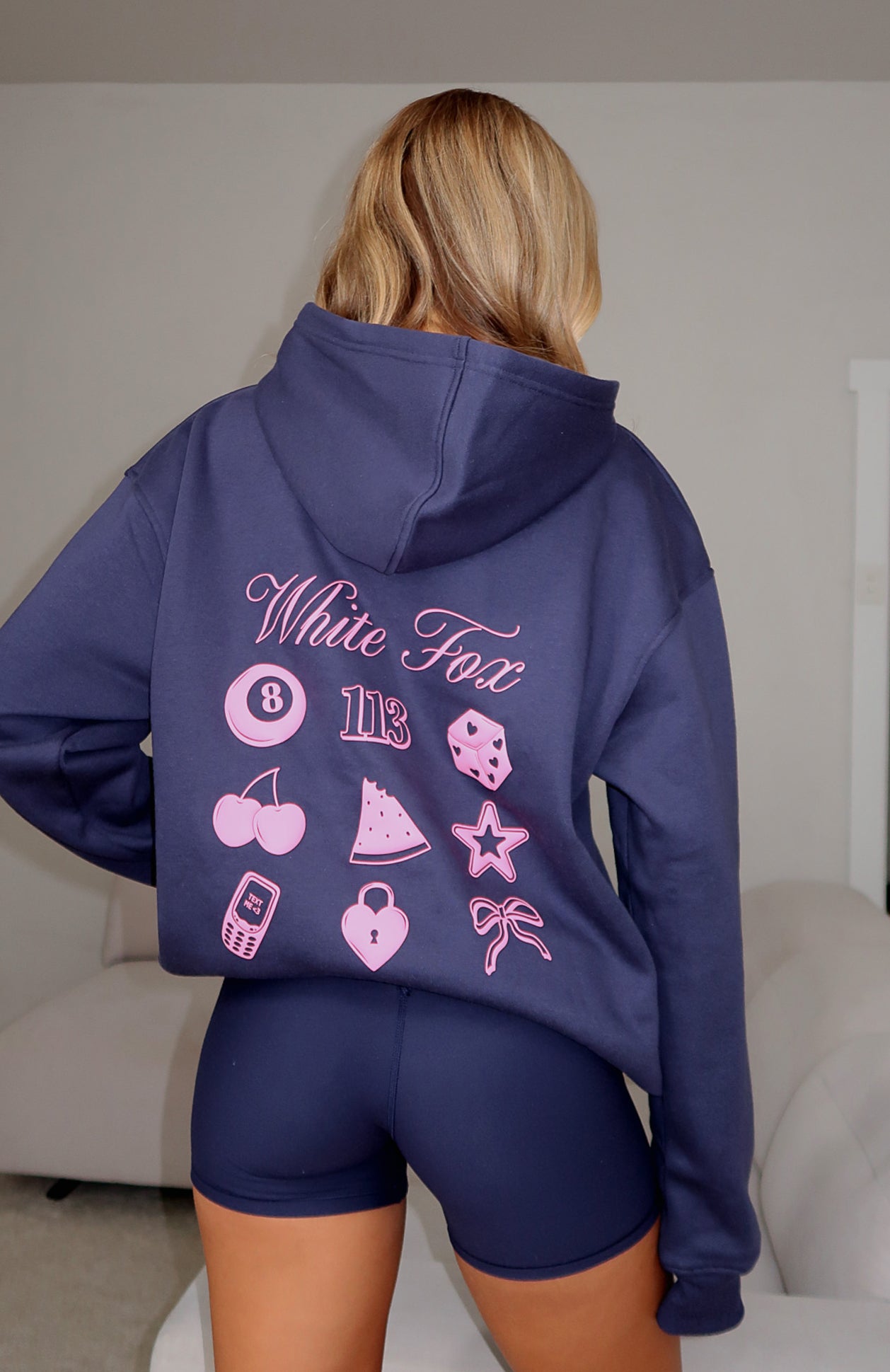 Lucky Charms Navy Oversized Hoodie - Fleece Loungewear