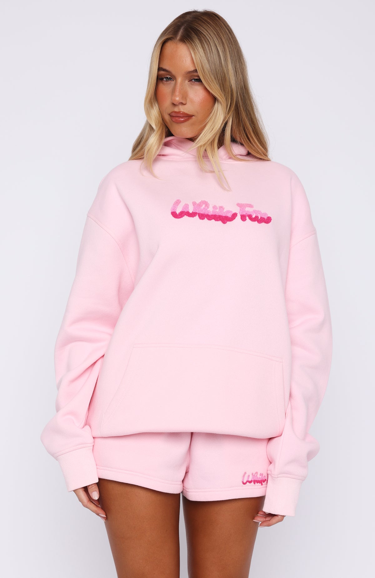 Sweet Lust Pink Oversized Fleece Hoodie