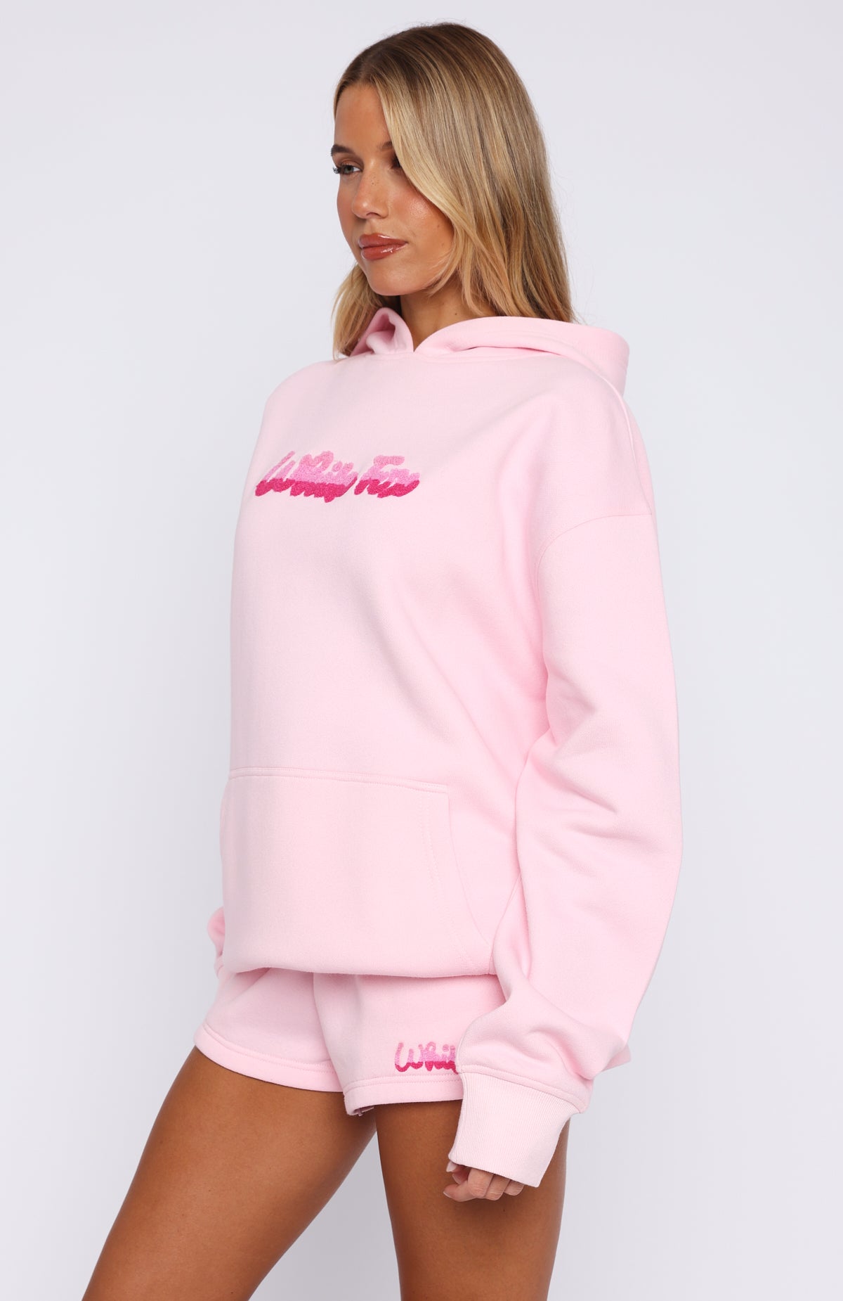 Sweet Lust Pink Oversized Fleece Hoodie