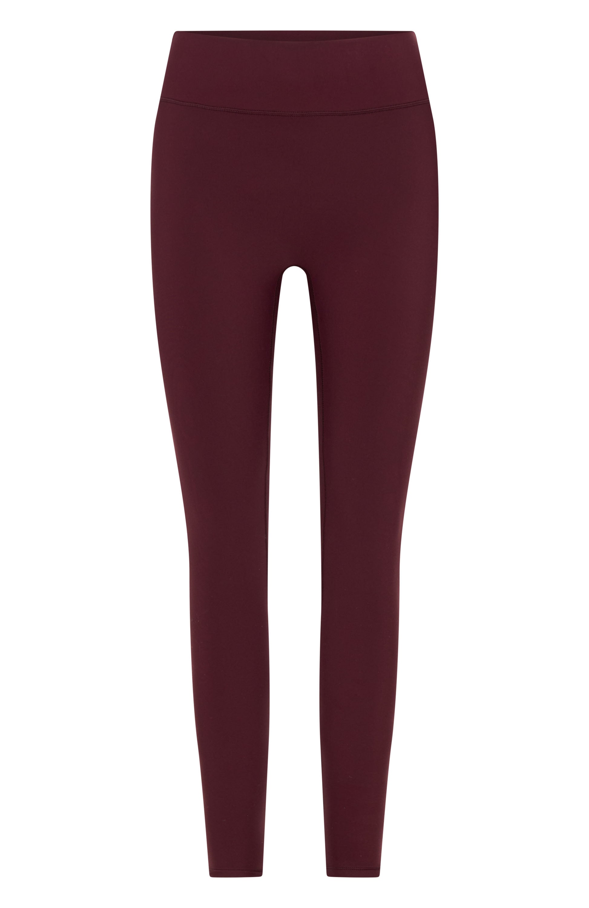 White Fox Go Getter High Waisted Workout Leggings in Merlot