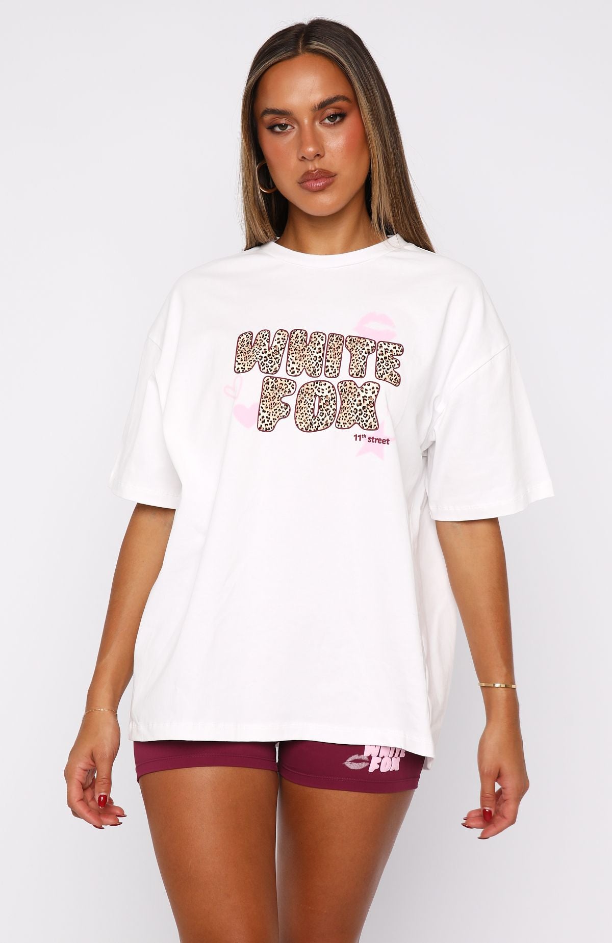 11th Street Oversized Leopard Print Tee - She's So Lucky Design