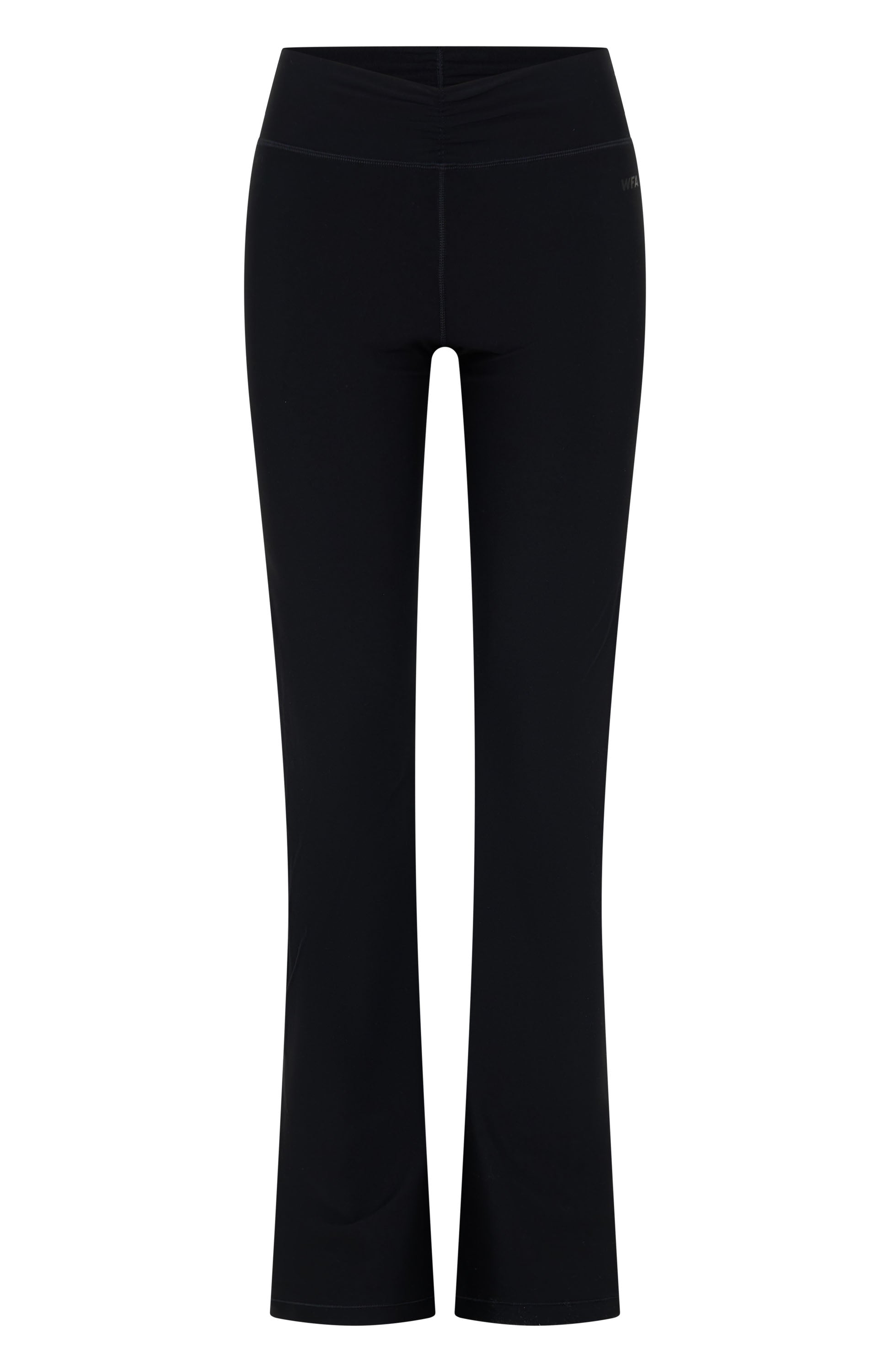White Fox Active Revival High Waisted Flare Leggings - Black