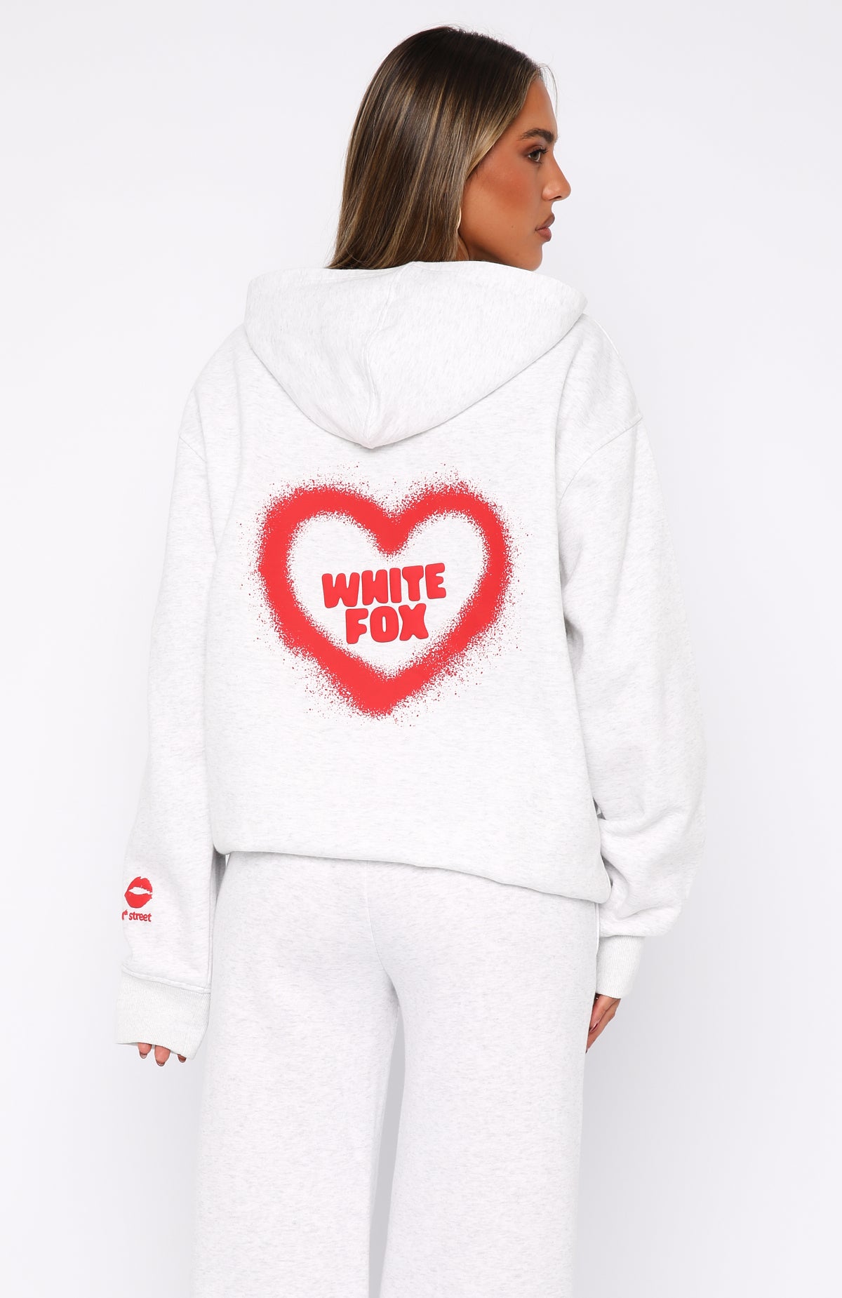 11th Street City Girl Oversized Zip Hoodie - Cherry Glaze