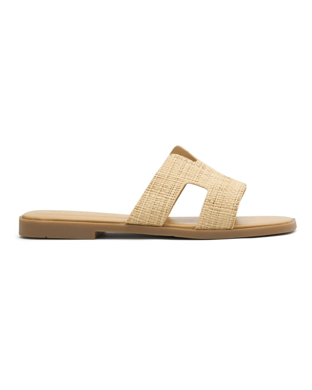 Kyra Natural Raffia Square Toe Sandals | White Fox Boutique