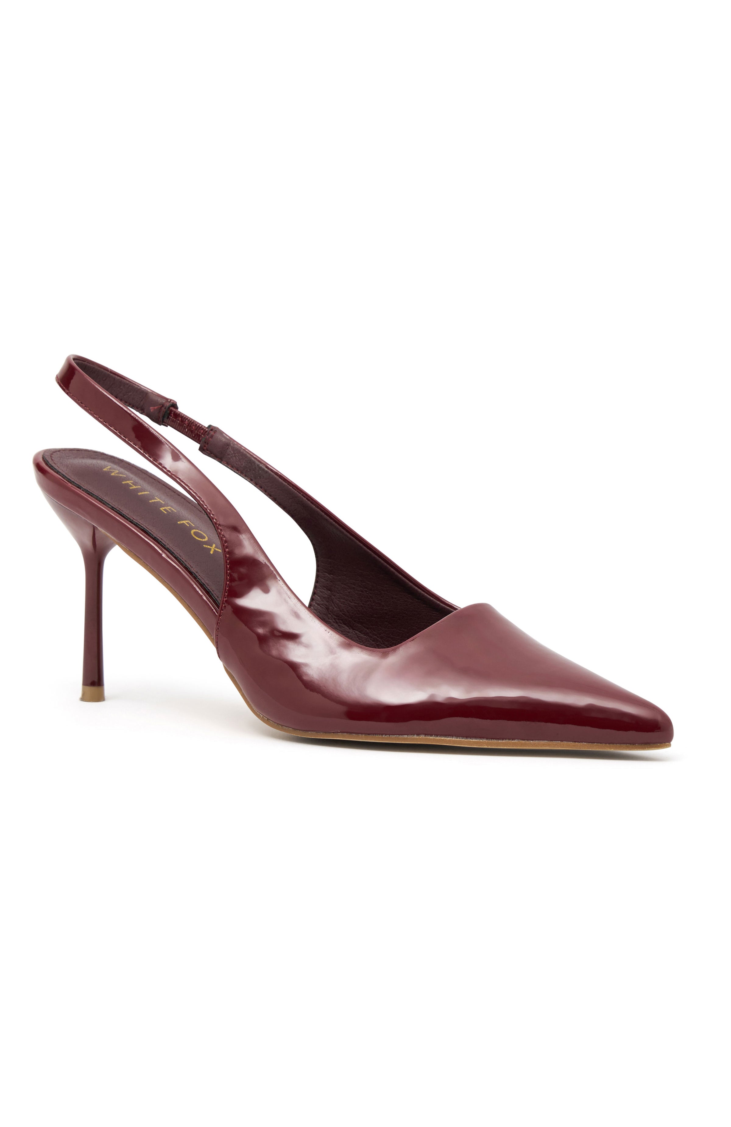 Tayte Cherry Cola Slingback Heels - 8.5cm Pointed Toe Pumps