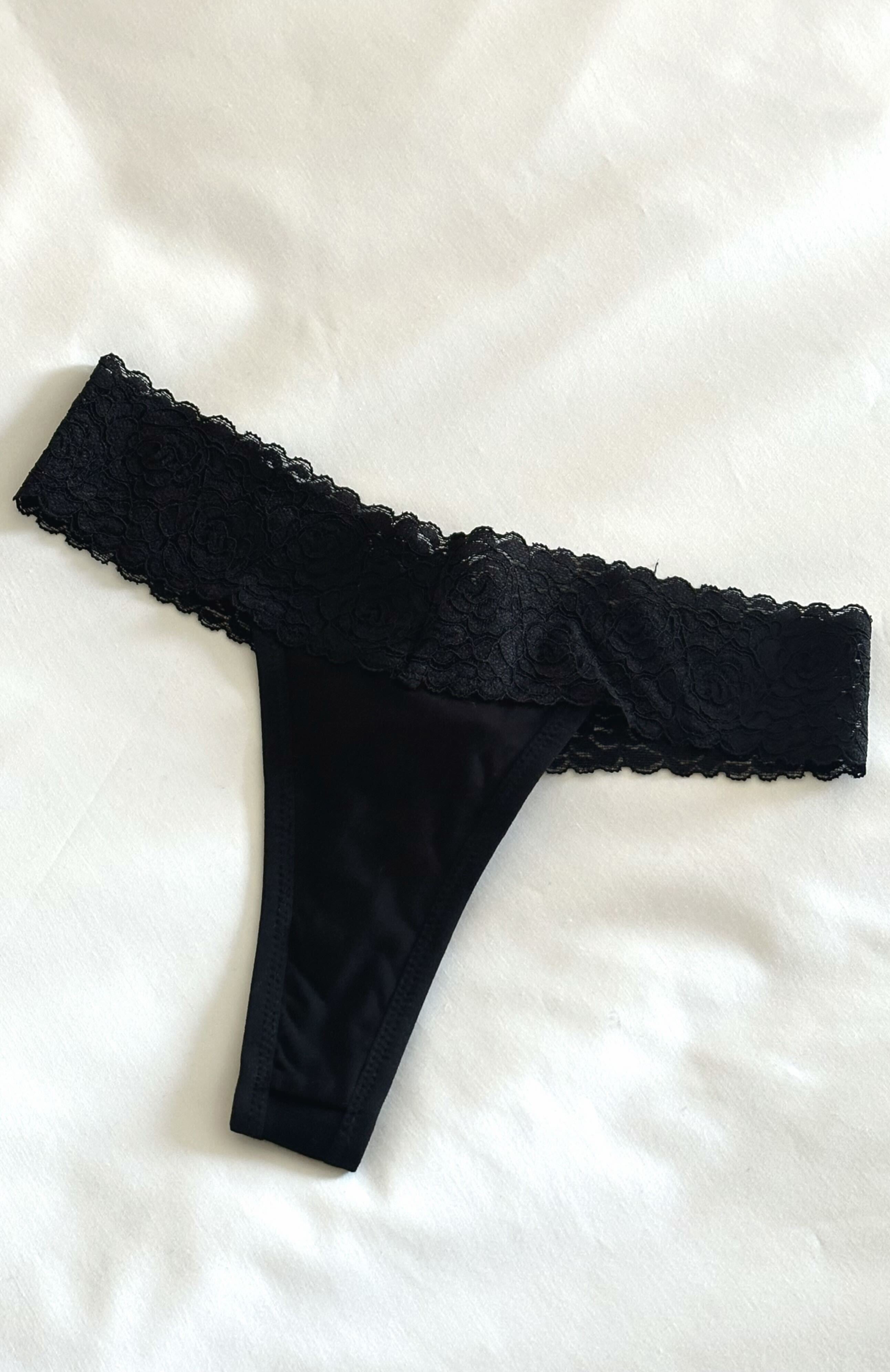 Women's Black Lace Hipster Underwear 3-Pack - Comfort & Breathable