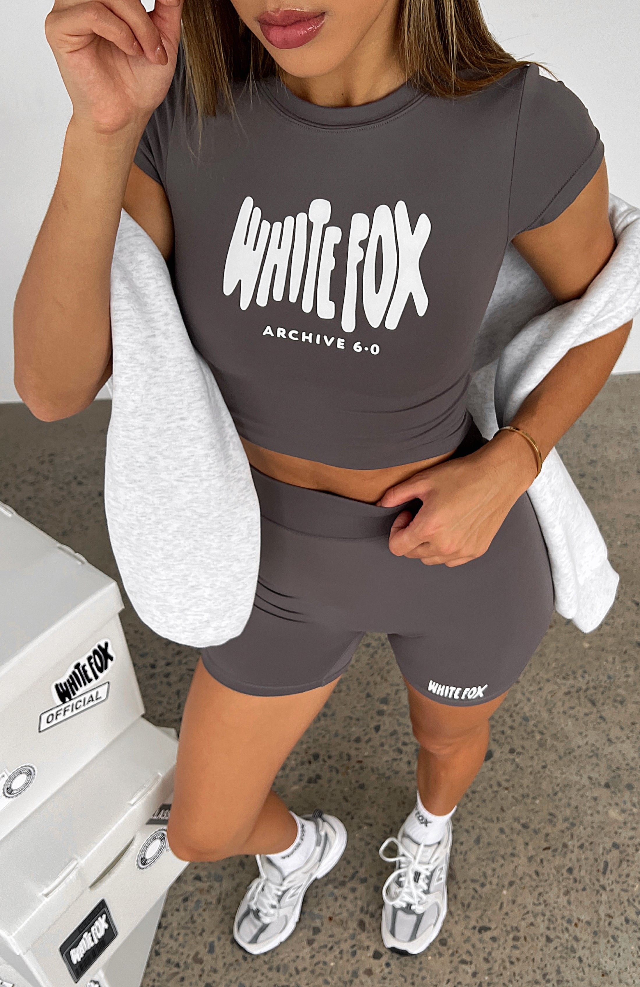 Archive 6.0 Baby Tee Ash - Soft Stretch Fitted Women's T-Shirt
