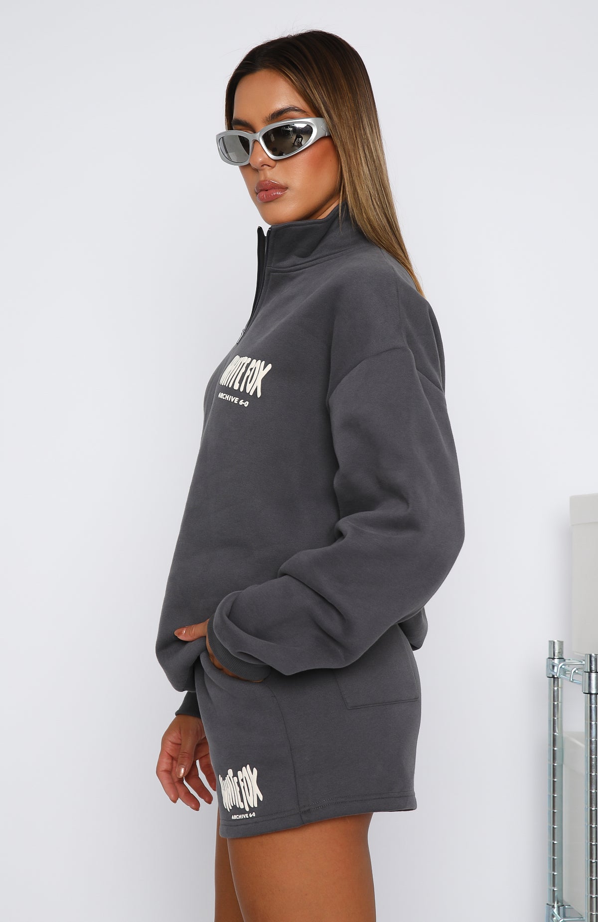 Archive 6.0 Lounge Shorts - Relaxed Fleece Shorts with Drawstring - Ash