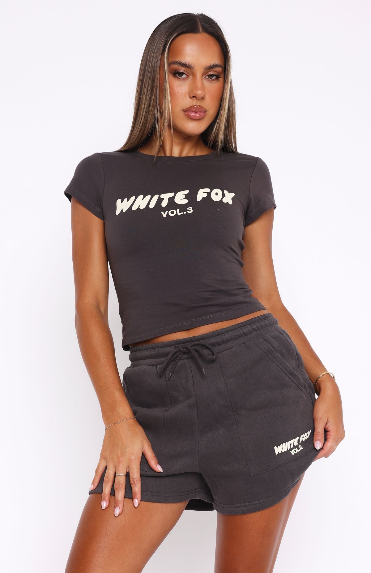Offstage Shadow Logo Baby Tee - Cotton Spandex Blend