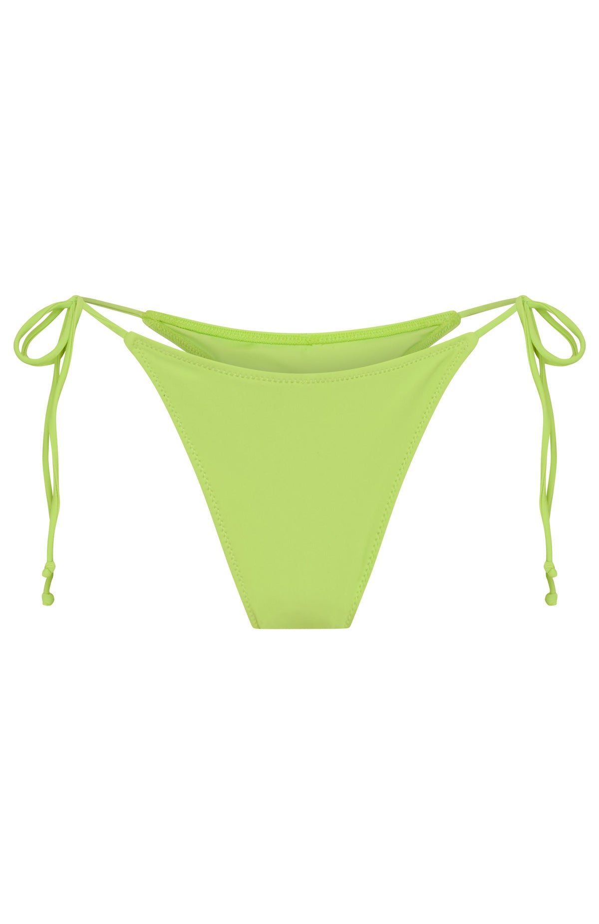 White Fox Swim Tidal Wave Cheeky Bikini Bottoms Lime