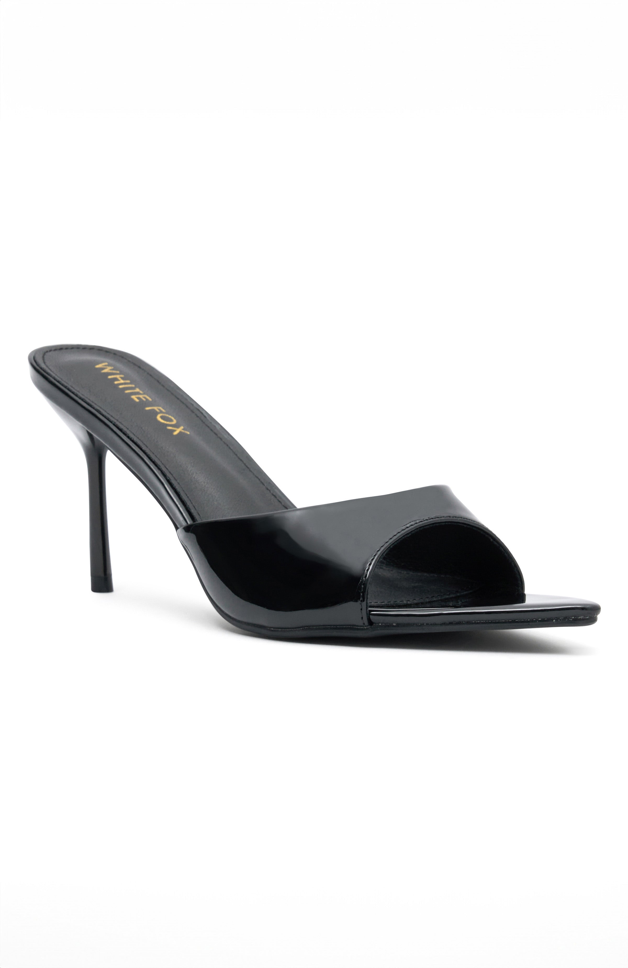 Black Stiletto Heels with Toe Strap - Drive Them Wild