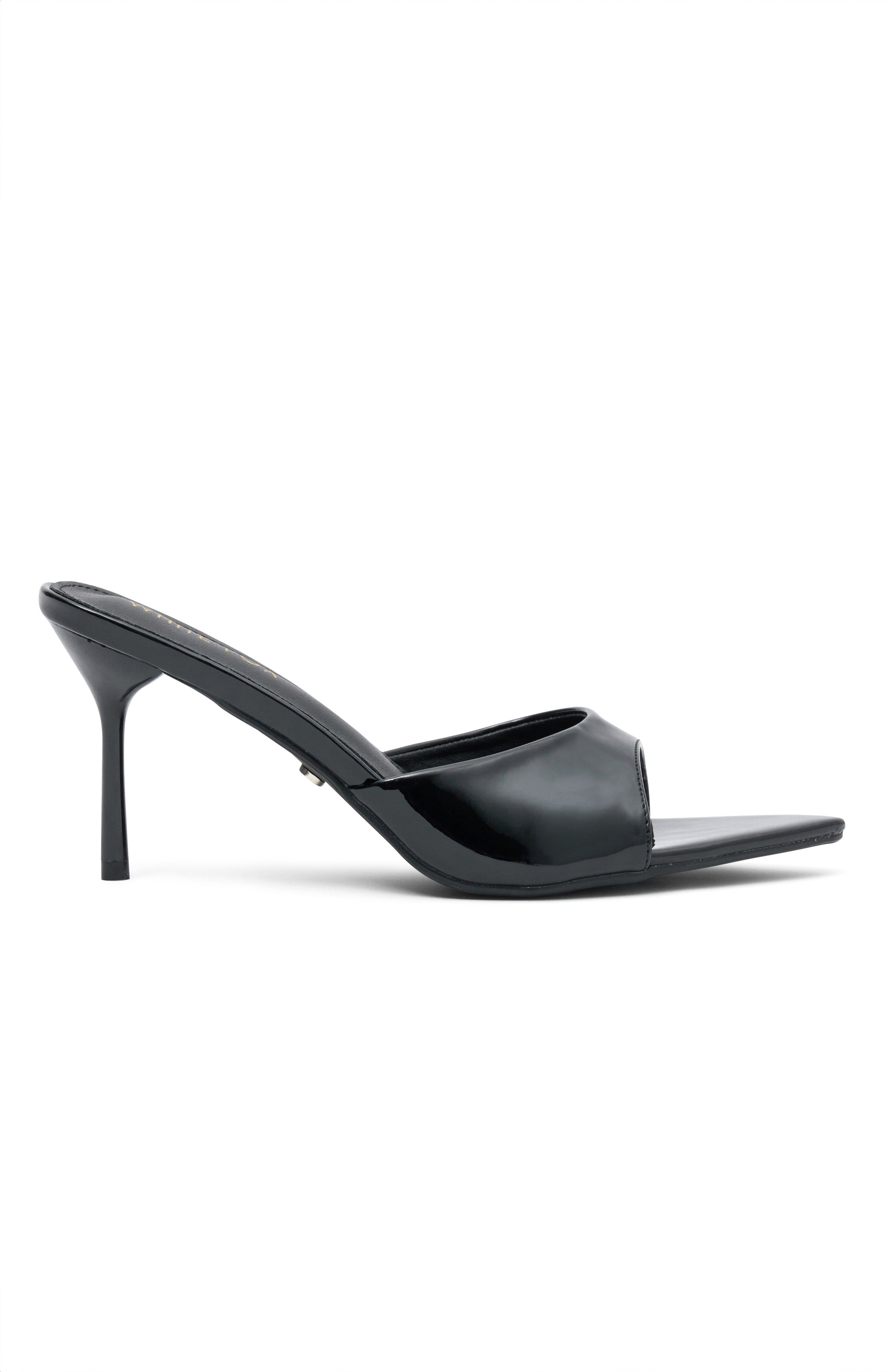 Black Stiletto Heels with Toe Strap - Drive Them Wild