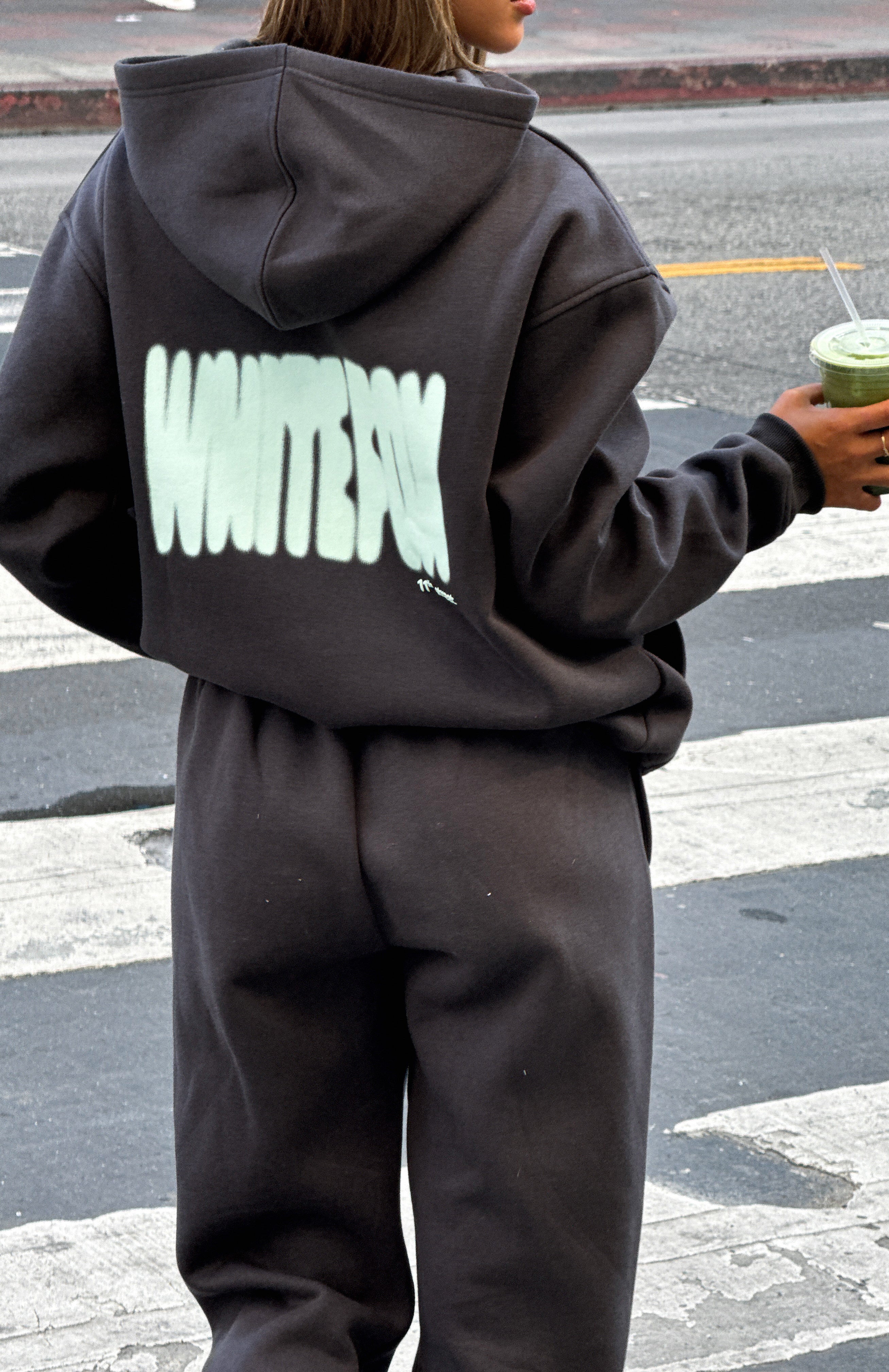 11th Street New York Or Nowhere Oversized Hoodie - Matcha Crumble