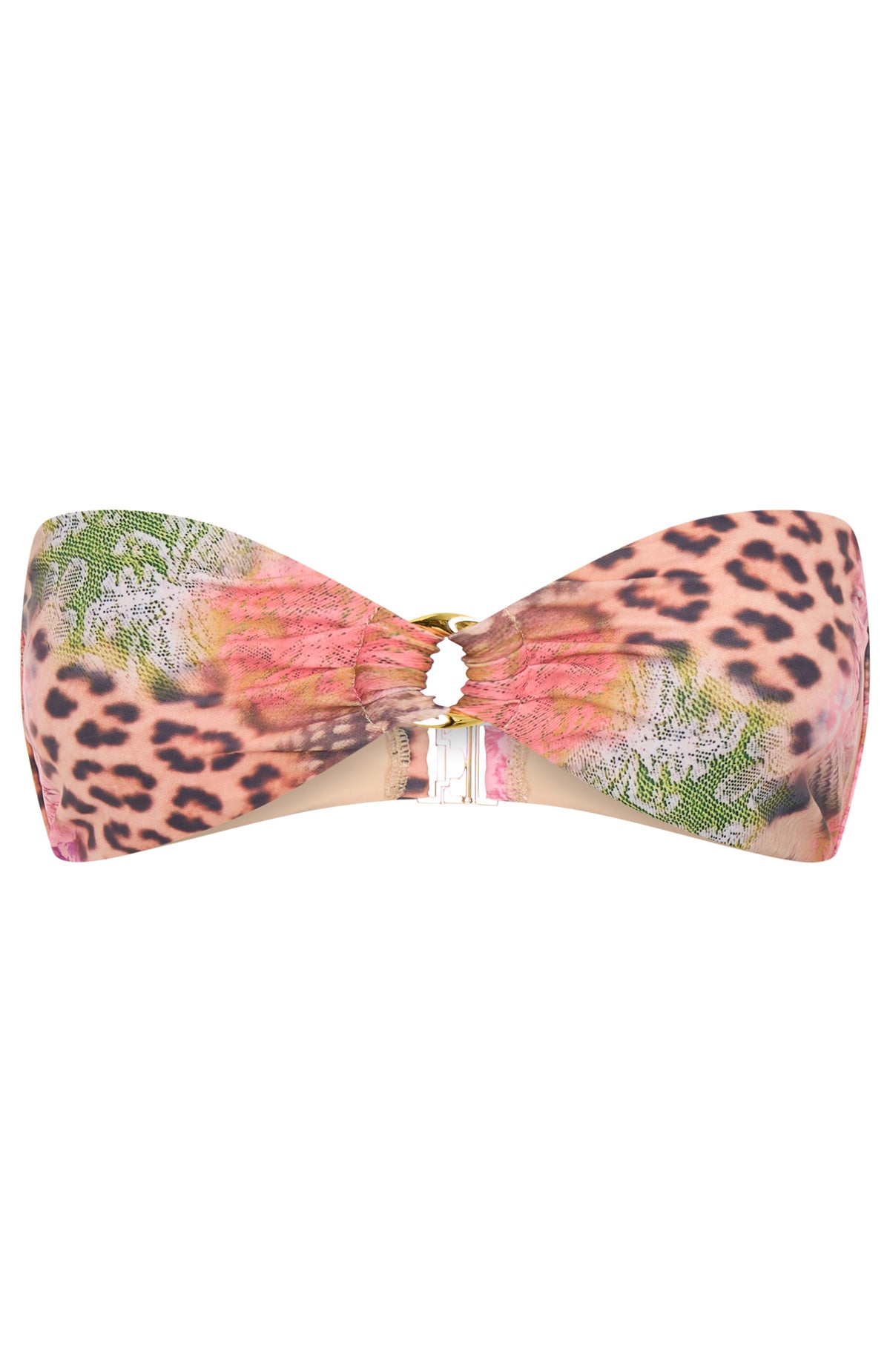 White Fox Swim Thunder Strapless Bikini Top - Safari Bloom