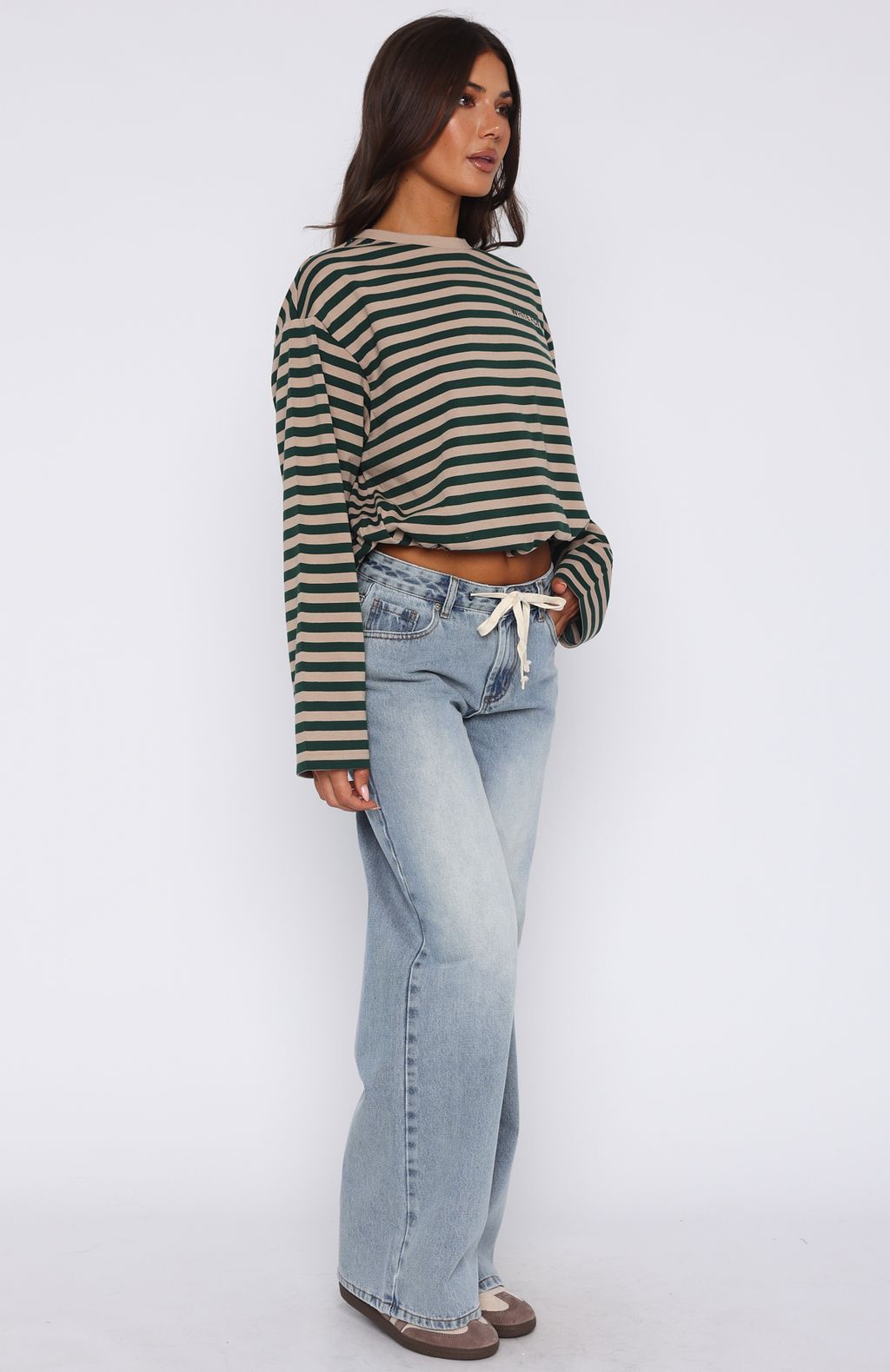 Kendall Light Blue Wide Leg Jeans | Mid Rise Denim Pants