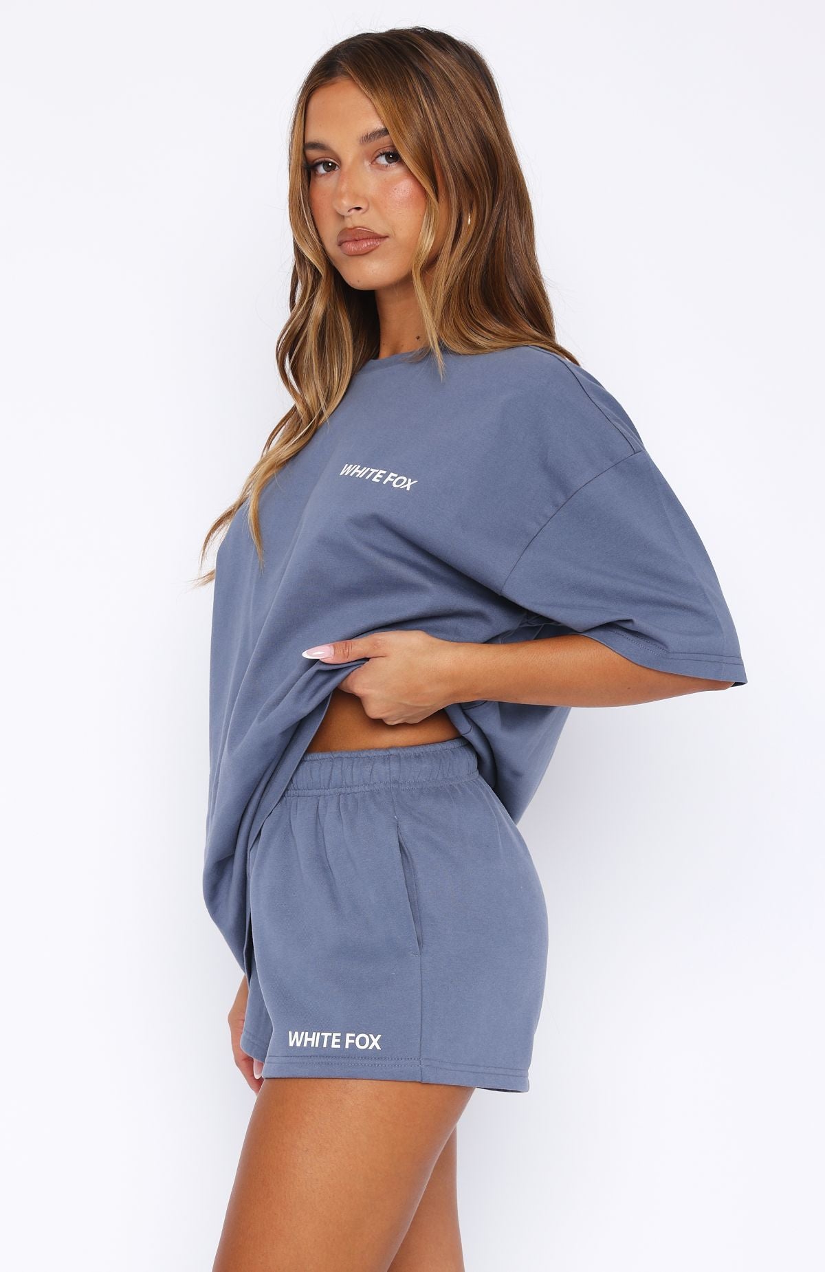 Core Classic Fleece Lounge Shorts - Ocean Blue Relaxed Fit