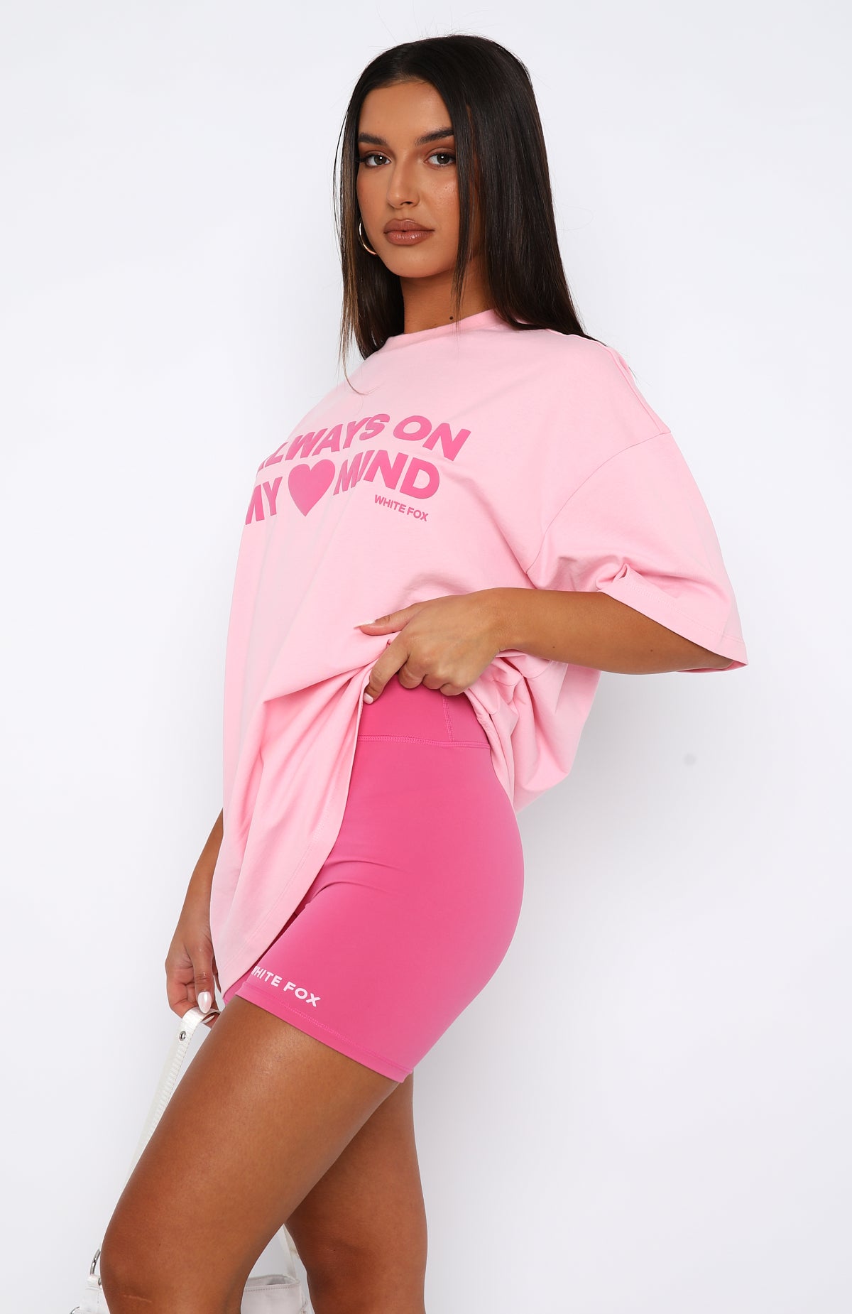 High Waisted Pink Bike Shorts - Just To Be Popular